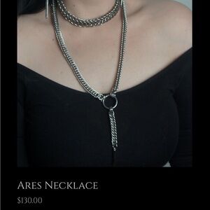 La Mort Vient Ares Chainmaille Chain Necklace